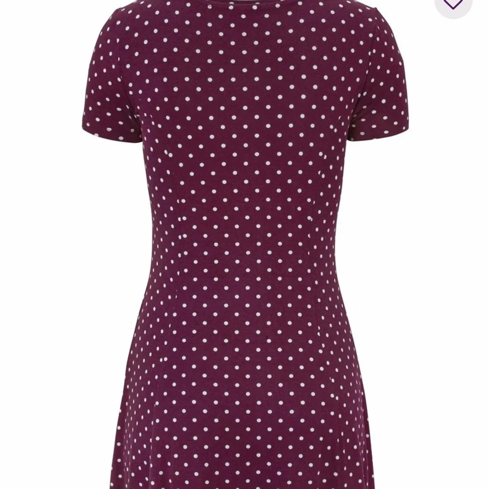 Maroon and White Midi Sundress with Scoop Neck - Picture 4 of 4